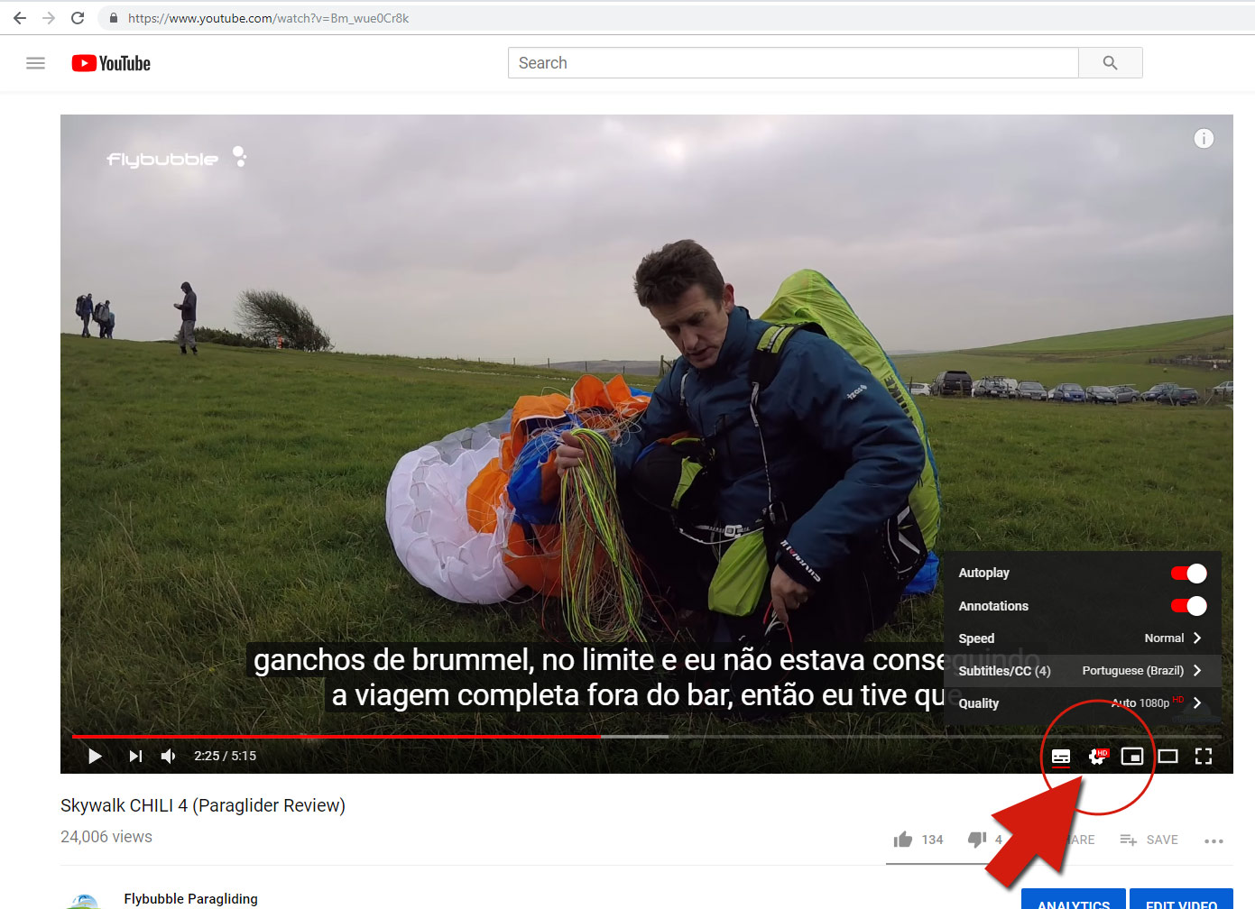 Translating Flybubble videos: Portuguese