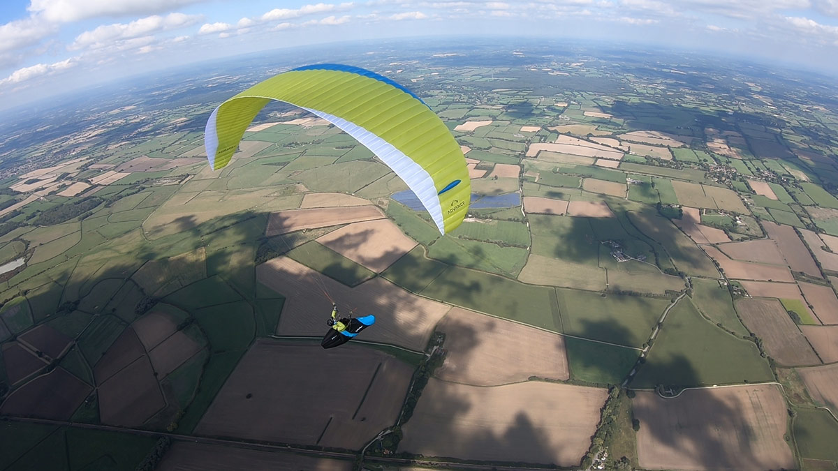 Advance XI paraglider review: on glide