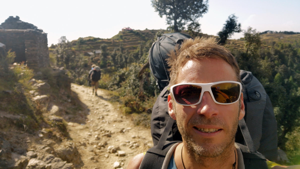 Paragliding Bir (Himalaya): walking out