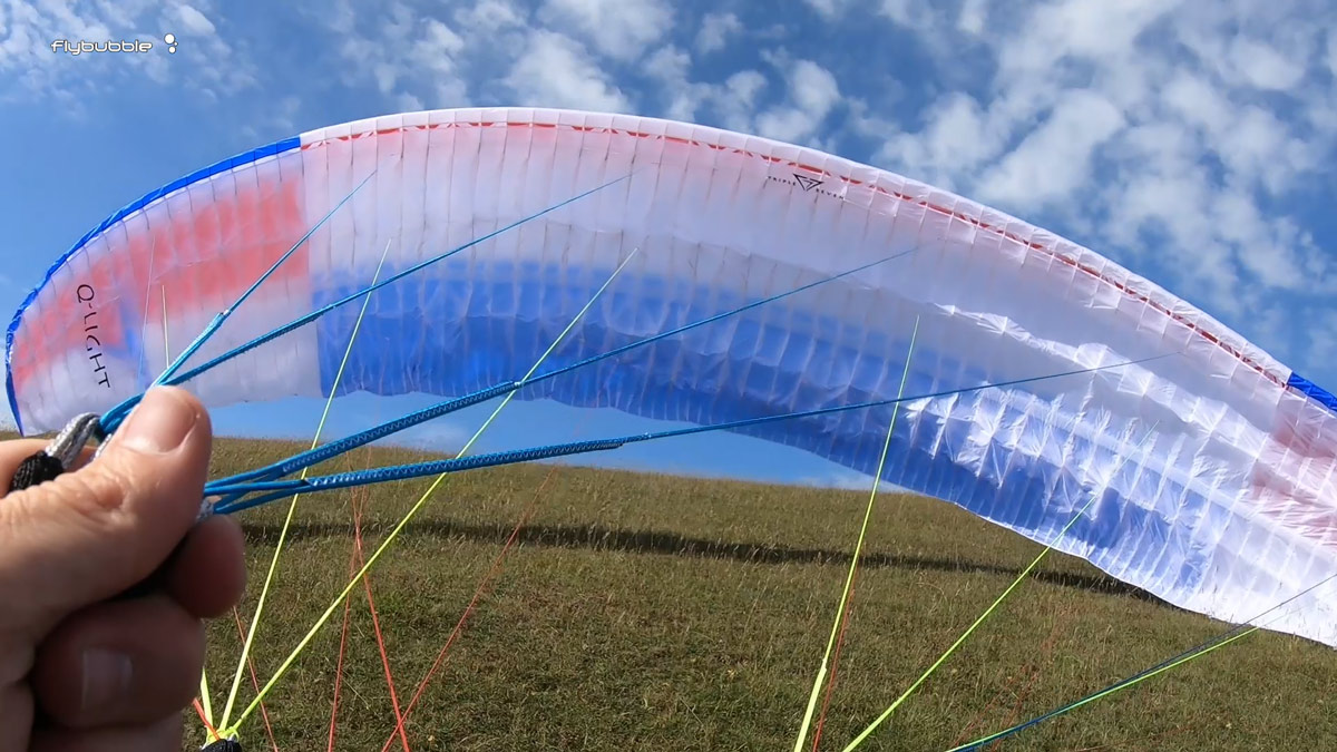 Triple Seven Q-LIGHT paraglider review: ground handling