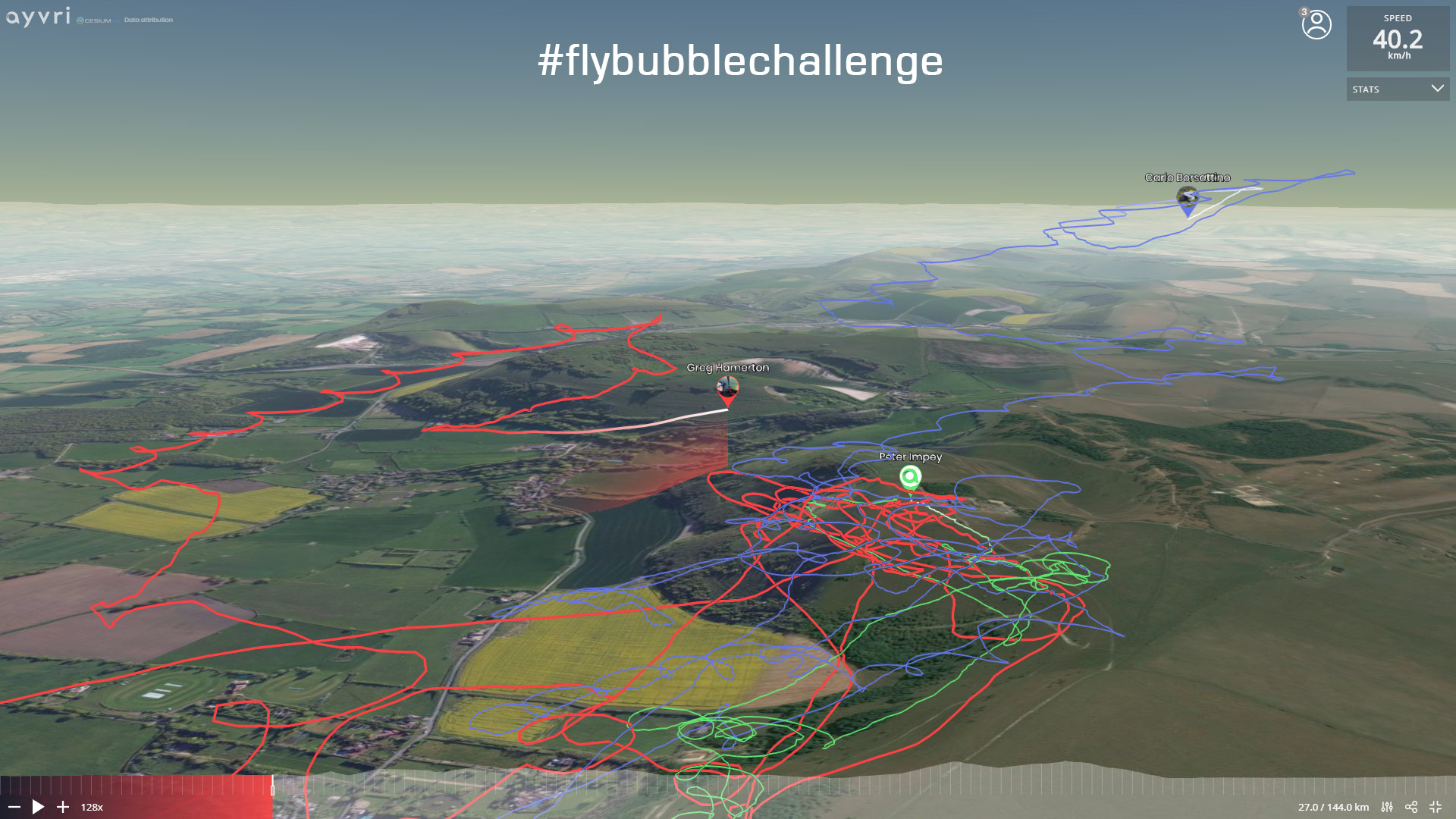 The Flybubble Challenge 2019: tracks