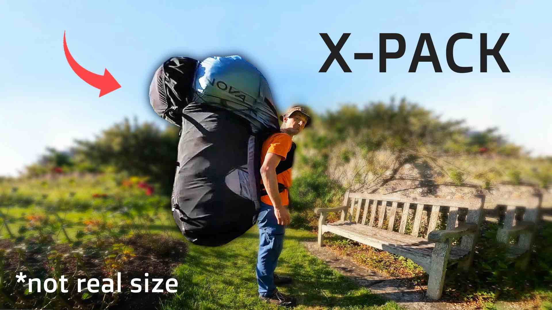 Ultra-light Hike & Fly Paragliding Backpack Review: Nova X-PACK 50