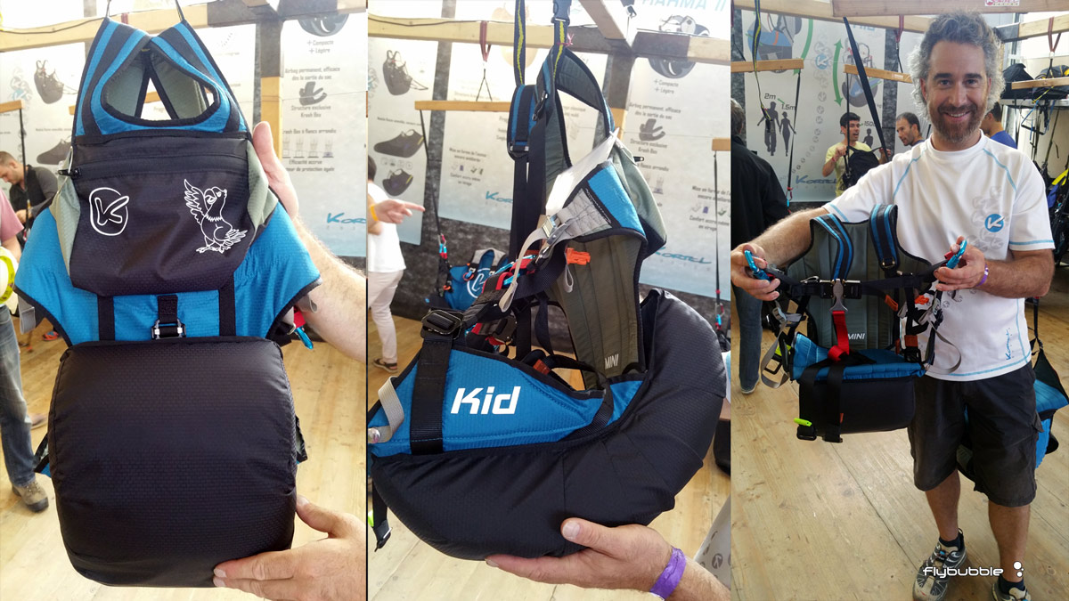 Kortel Kid paragliding tandem harness