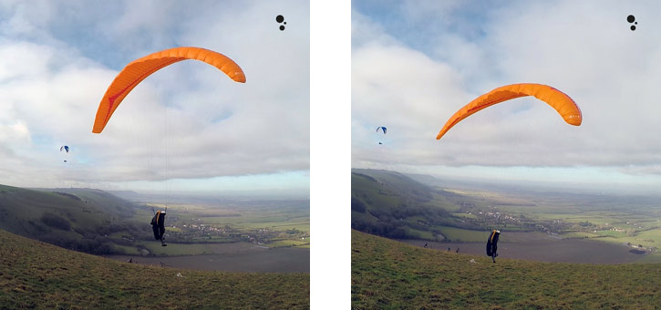 Gin GTO 2 paraglider approach to stall and stall point