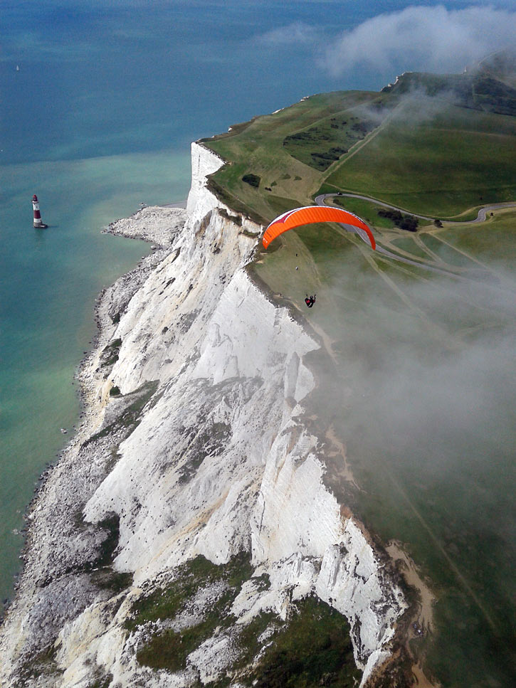 Soaring at Beachy Head during the Foot or Flybubble