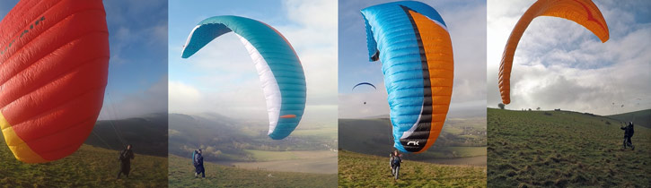 EN paraglider class comparison groundhandling