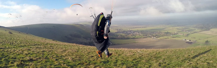 Testing the stall point on the Niviuk Artik 4 paraglider
