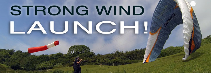 Strong wind launching video