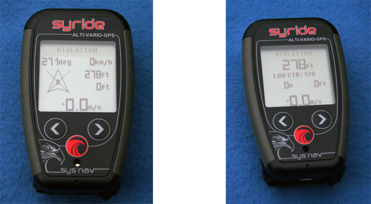 Syride SYS'Nav screen layout