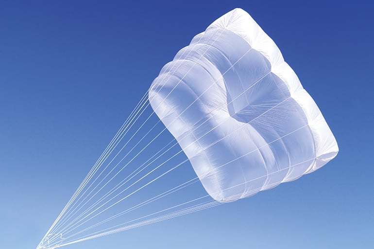 Paragliding reserve parachute guide: Cruciform (Square)