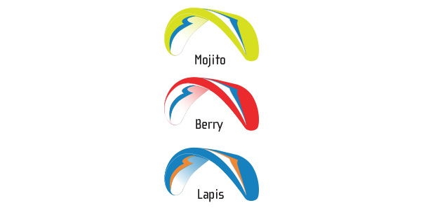 Standard colours: Mojito, Berry, Lapis