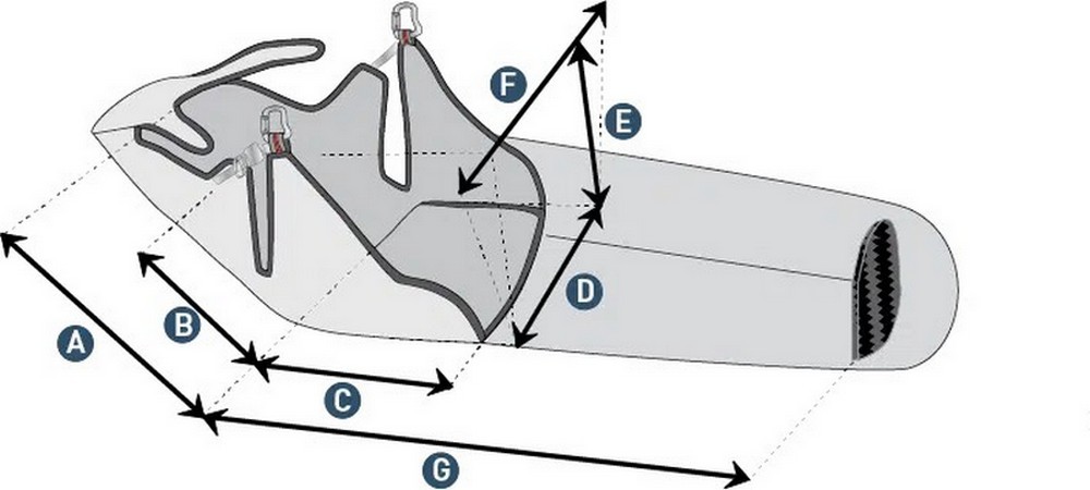 Supair DELIGHT measurements diagram