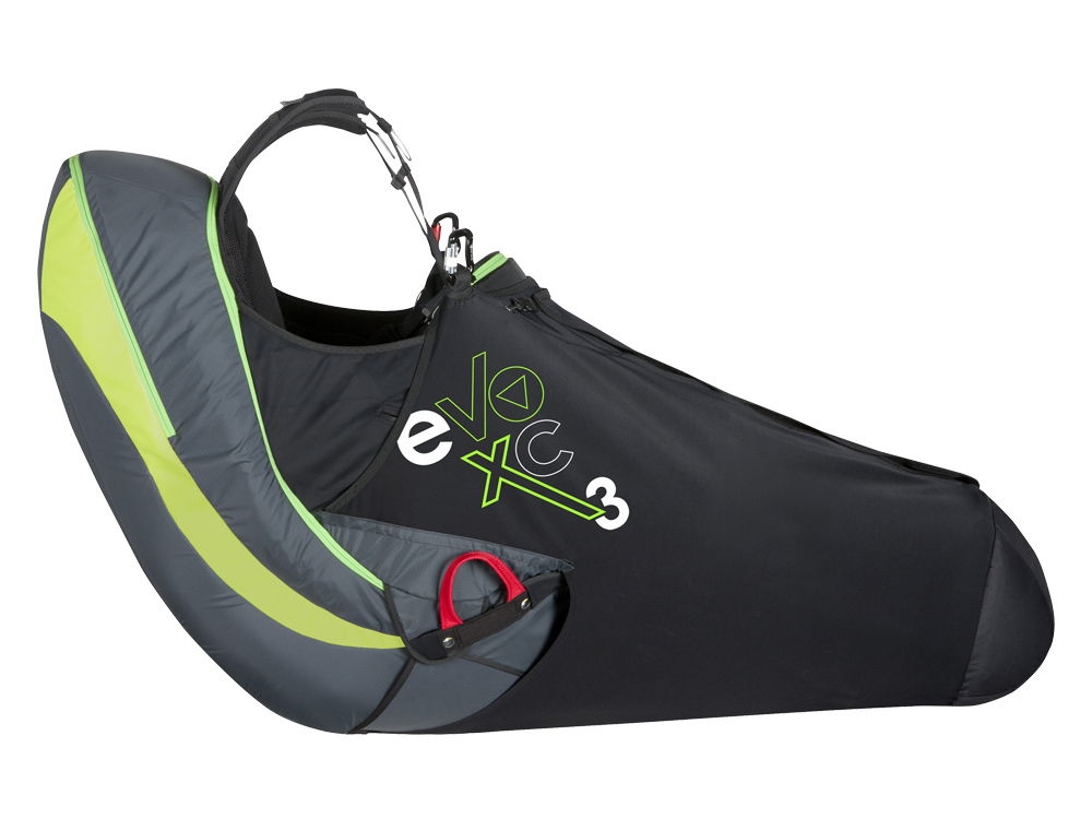 Supair Evo XC 3 (new colours) with Supair Speedbag Evo XC 3 fitted (optional extra)