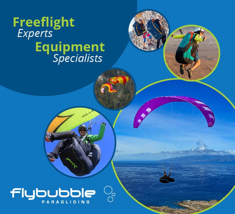 Flybubble Paragliding. Free Flight Experts. Equipment Specialists.